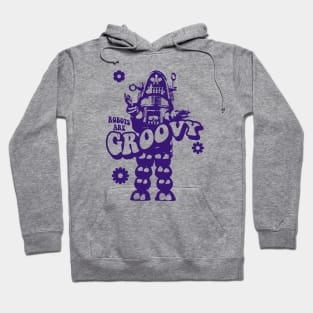 ROBOTS ARE GROOVY TIE DYE Hoodie